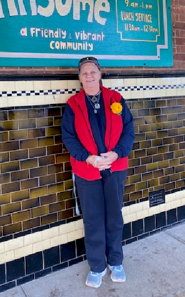 Leanne—Day Manager Volunteer, who also volunteers in drug and alcohol support